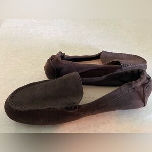 Lands End brown moccasins, women’s 7.5W, never worn